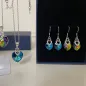 Обеци Умножена любов - сребро и Swarovski Обеци Умножена любов - сребро и Swarovski