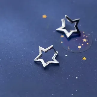 Сребърни обеци Звездни мечти