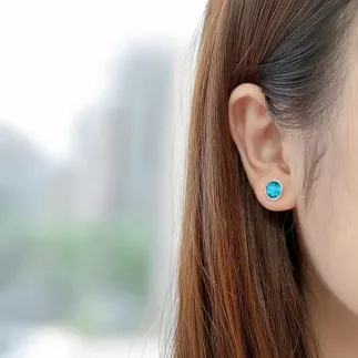 Сребърни обеци със Swarovski Ключ към женското сияние