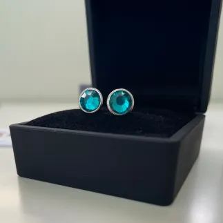 Сребърни обеци със Swarovski Ключ към женското сияние