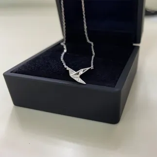 Колие от сребро Оригами