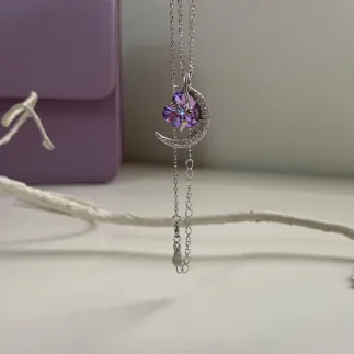 Колие Лунна любов с кристал Swarovski