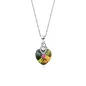 Сребърно колие с кристал Swarovski Три пъти любов