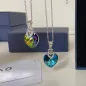 Сребърно колие с кристал Swarovski Три пъти любов