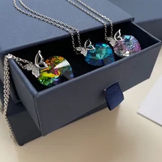 Бижу от сребро с кристал Swarovski Пърхащ късмет
