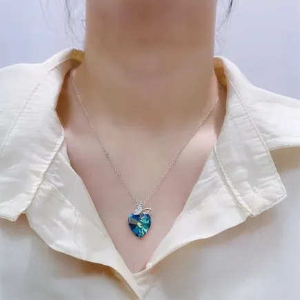 Бижу от сребро с кристал Swarovski Пърхащ късмет