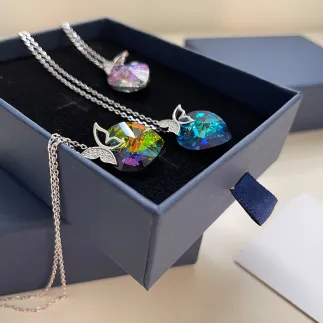 Бижу от сребро с кристал Swarovski Пърхащ късмет