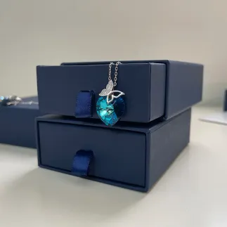Бижу от сребро с кристал Swarovski Пърхащ късмет