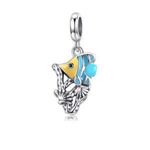 Сребърна висулка Морски свят