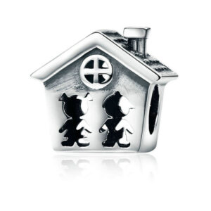 Сребърен талисман Домашен уют