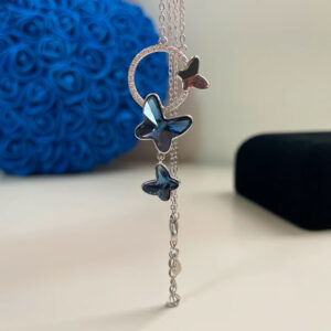 Сребърно бижу със Swarovski Полет към мечтите