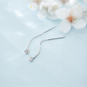 Обеци Сребърни цветя