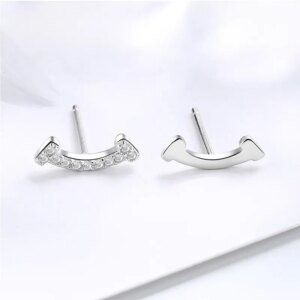 Обеци Усмивка от сребро