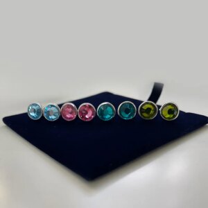 Сребърни обеци със Swarovski Ключ към женското сияние