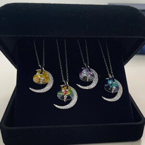 Колие Лунна любов с кристал Swarovski