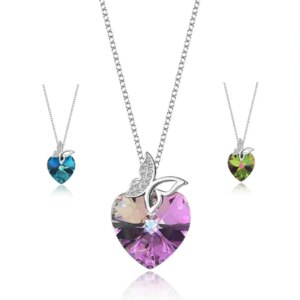 Бижу от сребро с кристал Swarovski Пърхащ късмет