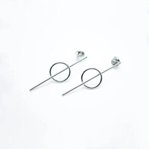 Обеци Сребърно вълнение